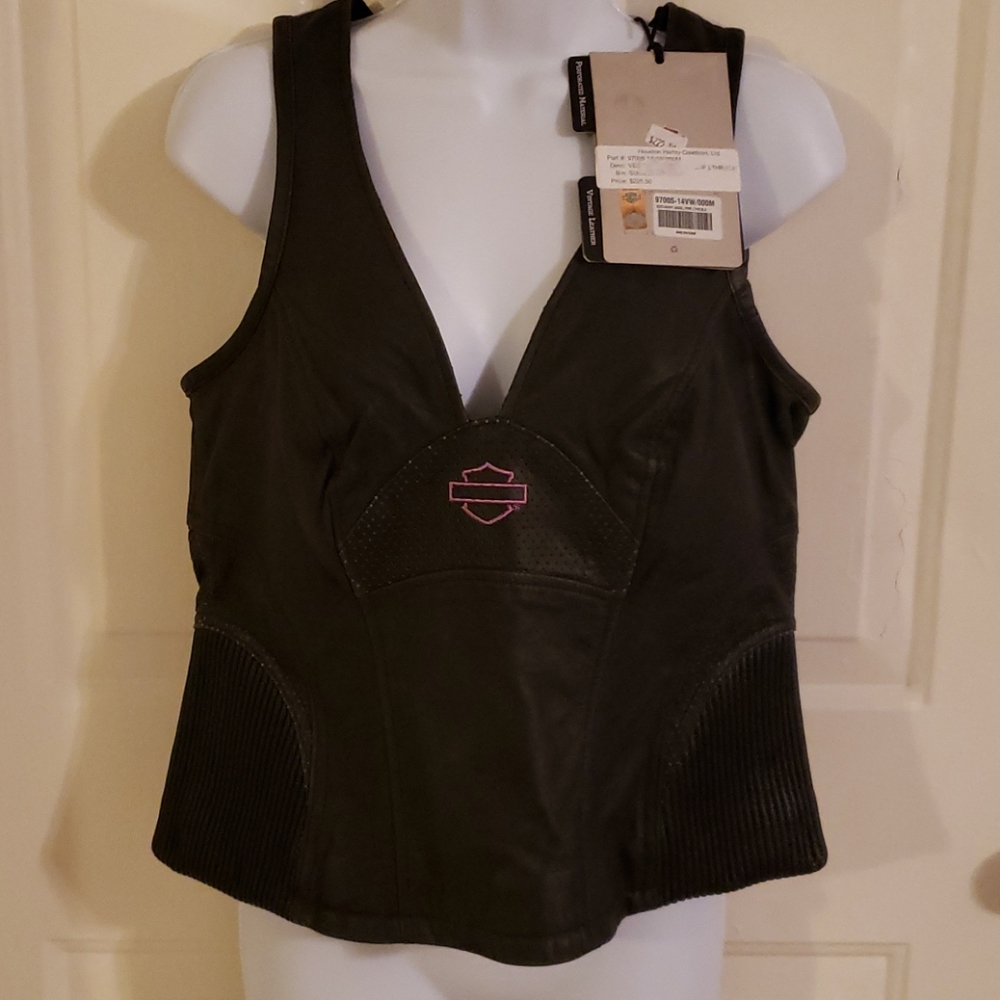 Ladies Harley Havidson leather vest